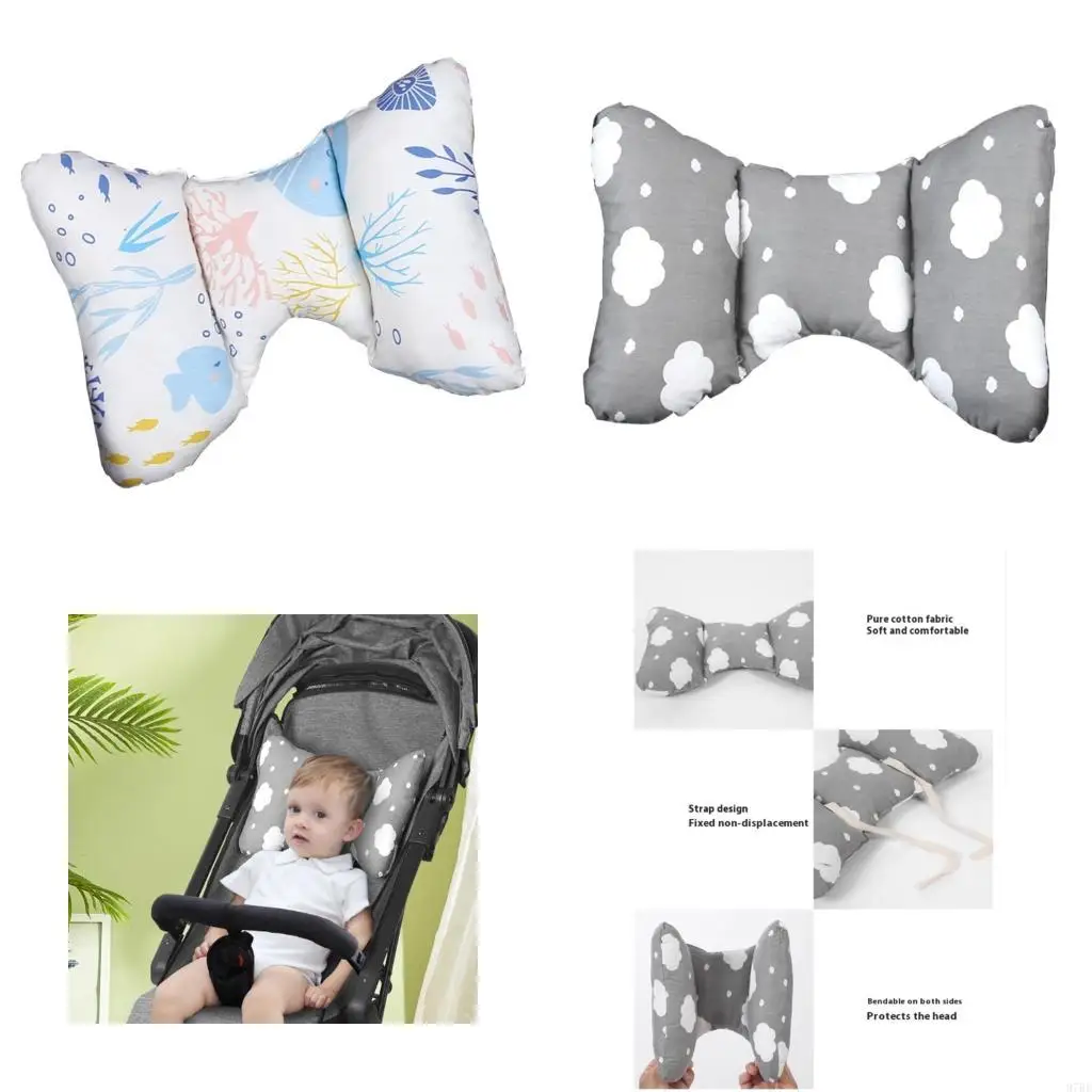 

97be Эргономичная младенческая проездная подушка дышащий хлопок для колясок на автокреслах Bassinet