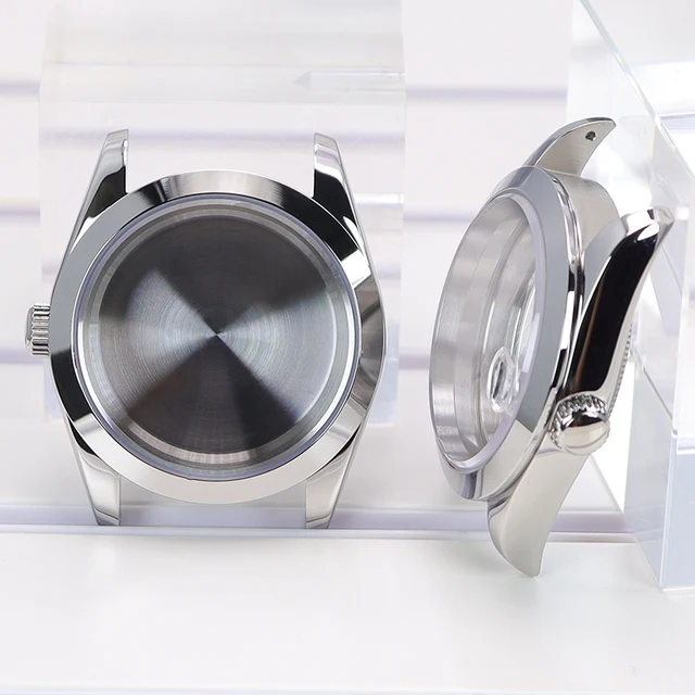 36mm/40mm luksusowe męskie etui na zegarek stal nierdzewna 316L dla Seiko NH35 NH34 NH36 NH38 Miyota 8215 ruch 28.5mm Dial Air-King
