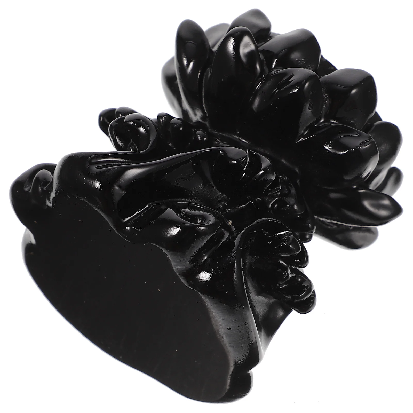 

Resin Crystal Ball Holder Lotus Design Sphere Stand Stylish Natural Atmosphere Decor for Tables Bookshelves Cabinets