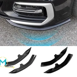 For Audi 19-24 A6C8 20-24 A4B9 Modified Front Corner Front Bar Corner Protection Strip Front Face Decorative Protective