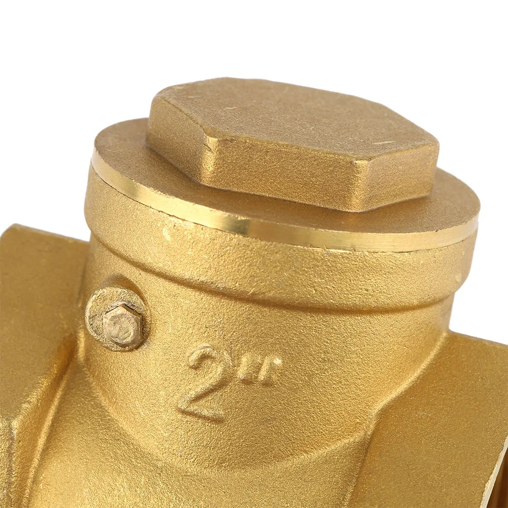 DN50 Check Valve One Way Valve Check Valve DN50 Female Thread Brass NOn return Swing Check Valve 232PSI Prevent  Backflow