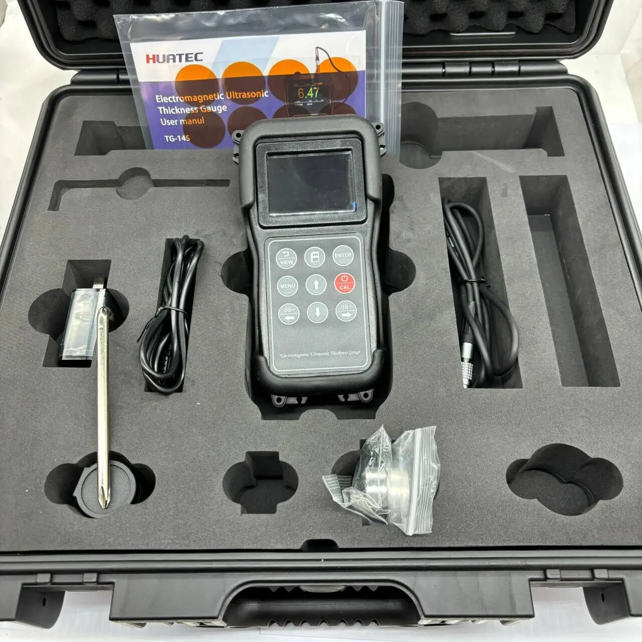 TG-14S Color LCD Non-contact Separate Probe EMAT Electromagnetic Ultrasonic Thickness Gauge