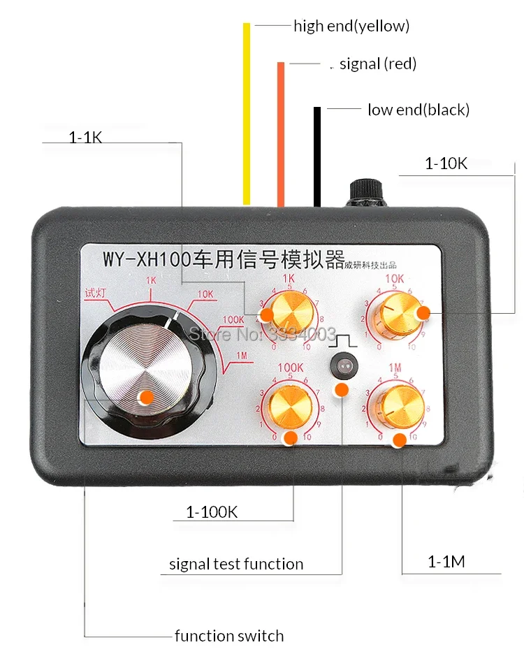 Automobile Automotive Signal Simulator Tester Tool Can Adjust Resistance Water Temperature Crankshaft With English Manual