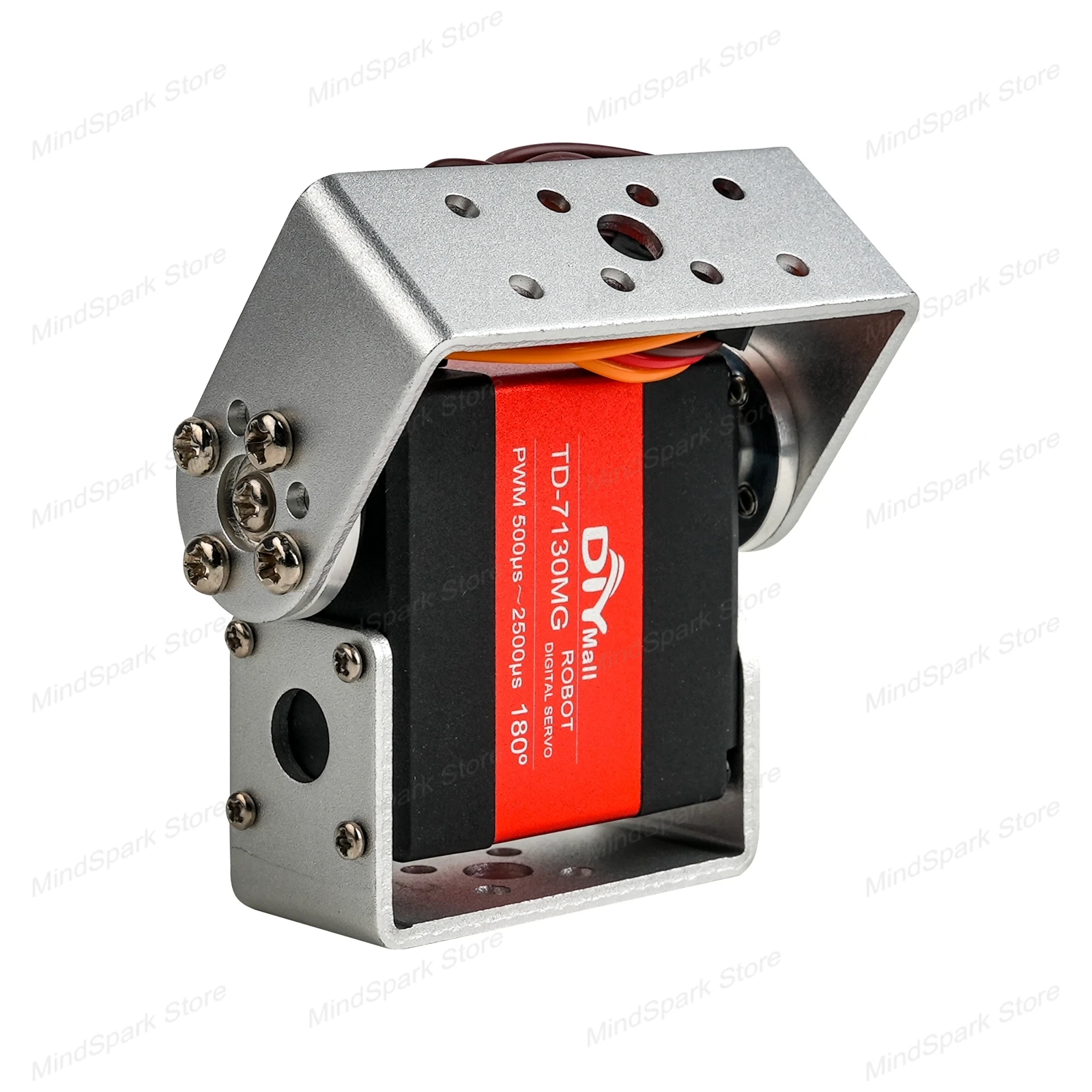 Servo digital de metal de eixo duplo 30KG Motor de escova de carbono 180/270/360 °   4,8-8,4 V para brinquedo de modificação de modelo de carro de aeronave robô DIY