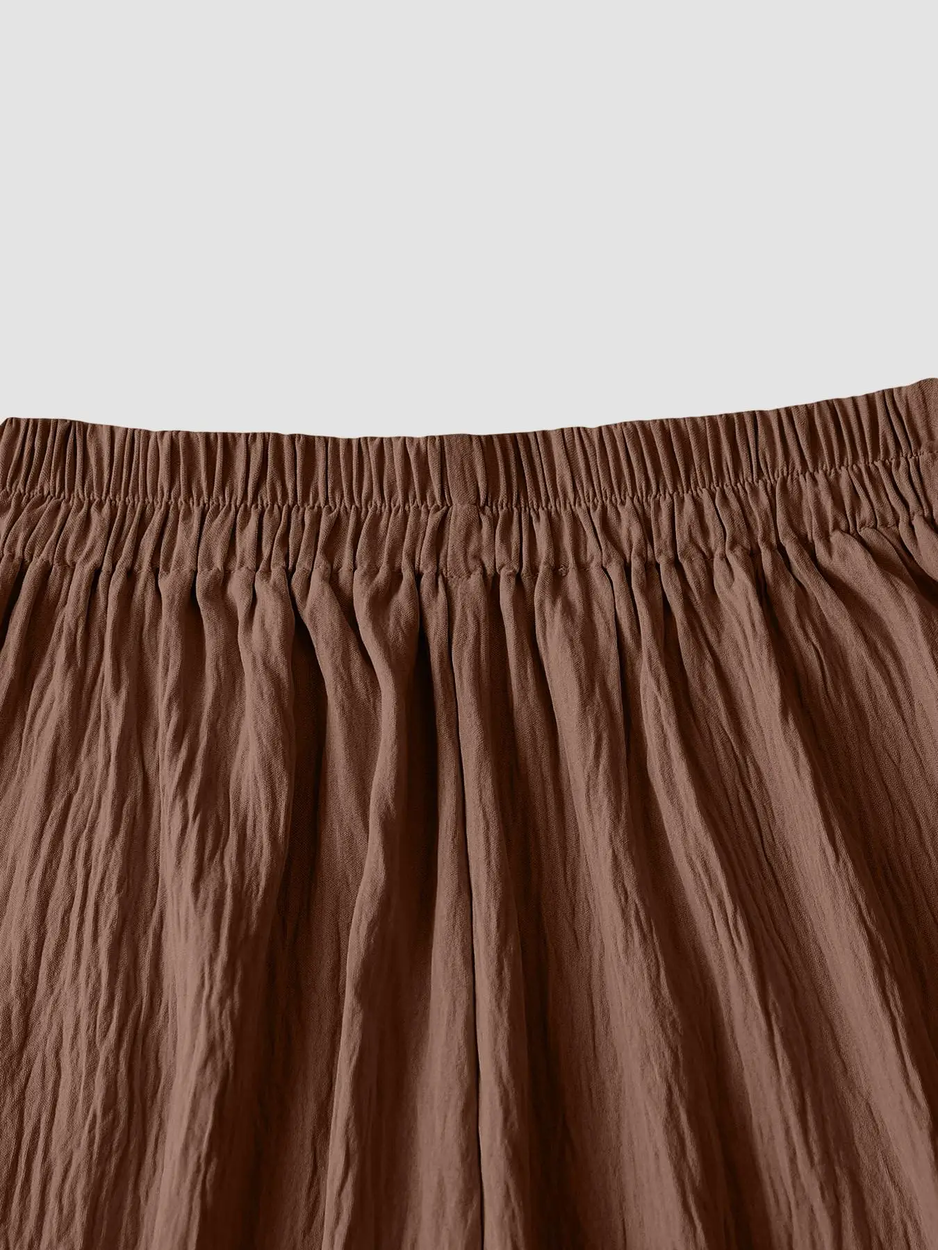 Damenhose mit hoher Taille und weitem Bein, lässiger Boho-Stil, 3D-Plissee-Design, hautfreundlicher Komfort, mehrere Farben, S-Xxl