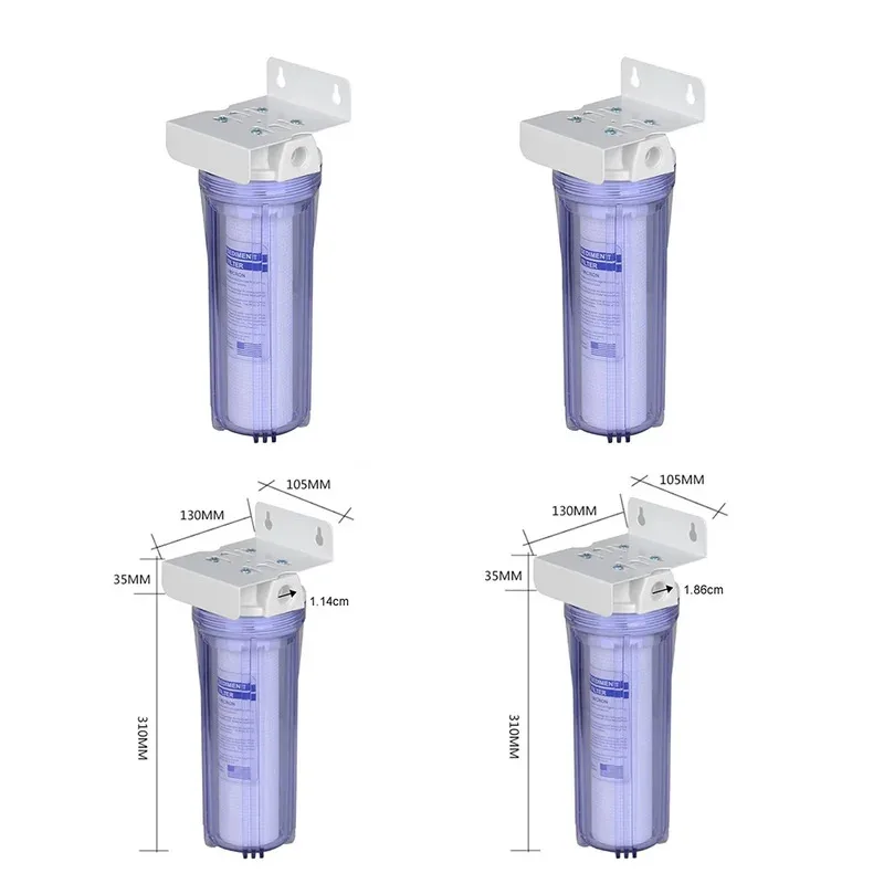 10-inch whole house single-stage water filter pp cotton gradient precipitation kitchen front water purifier 1/41/2'' water inlet