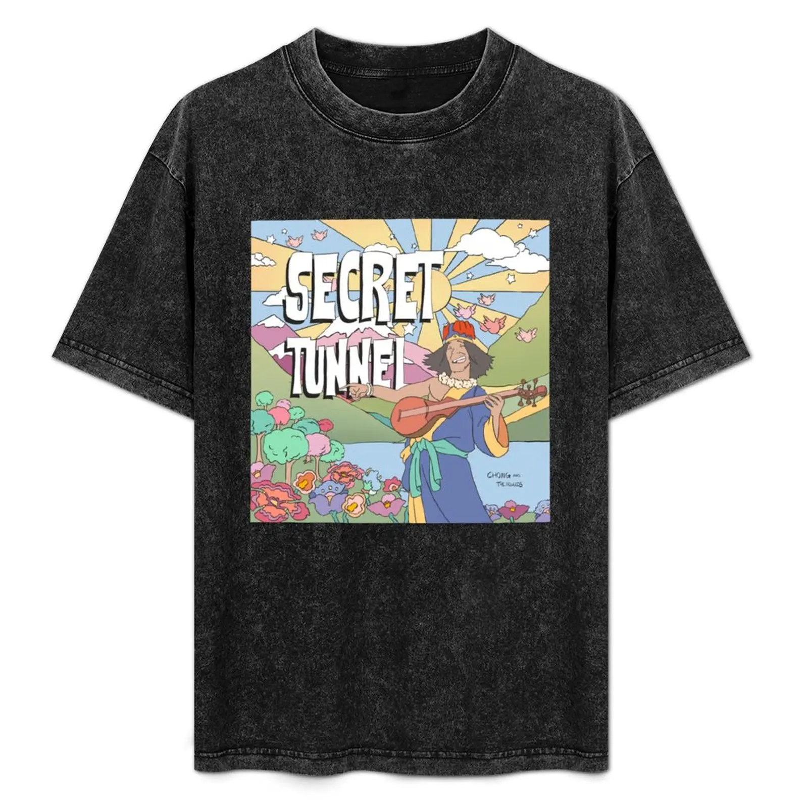 

Secret Tunnel by Chong and the Nomads Album Cover T-Shirt funny shirt cotton korean fashion fruit of the loom mens t shirts