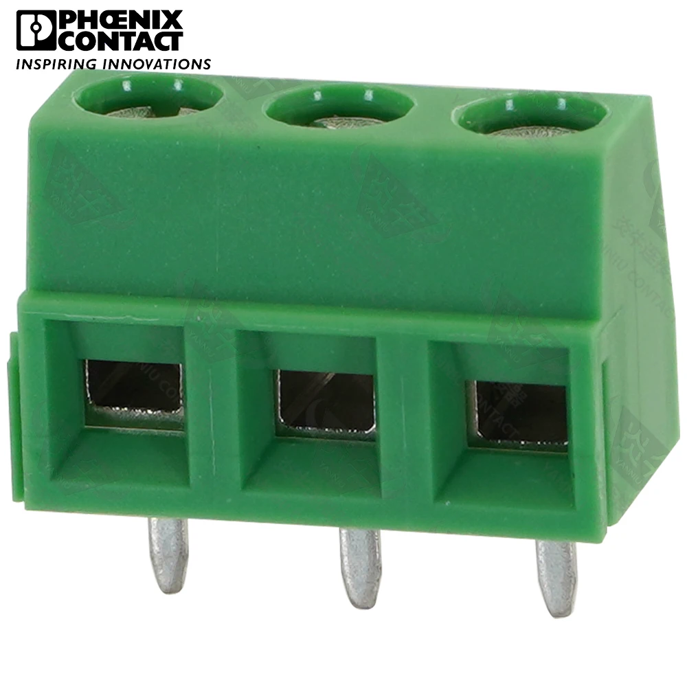 5.08mm Original Genuine Phoenix Contact Connector PCB Screw Terminal Block 3 Pin MKDSN 1.5 5.08 1729131 Wire-to-board 13.5A 400V