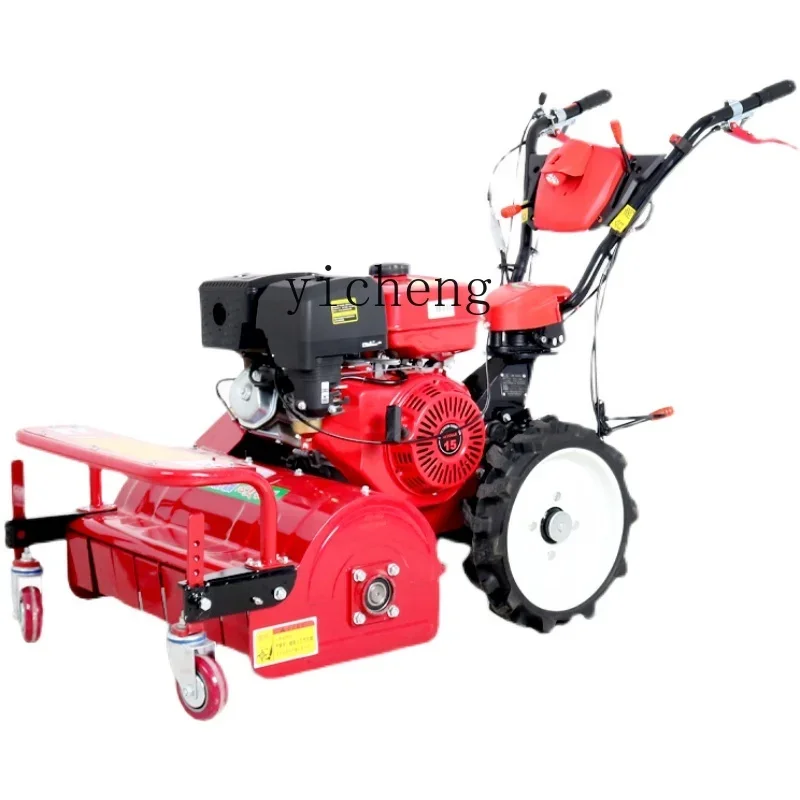 

ZK orchard self-propelled grass returning machine diesel lawn agricultural small garden weeding and crushing