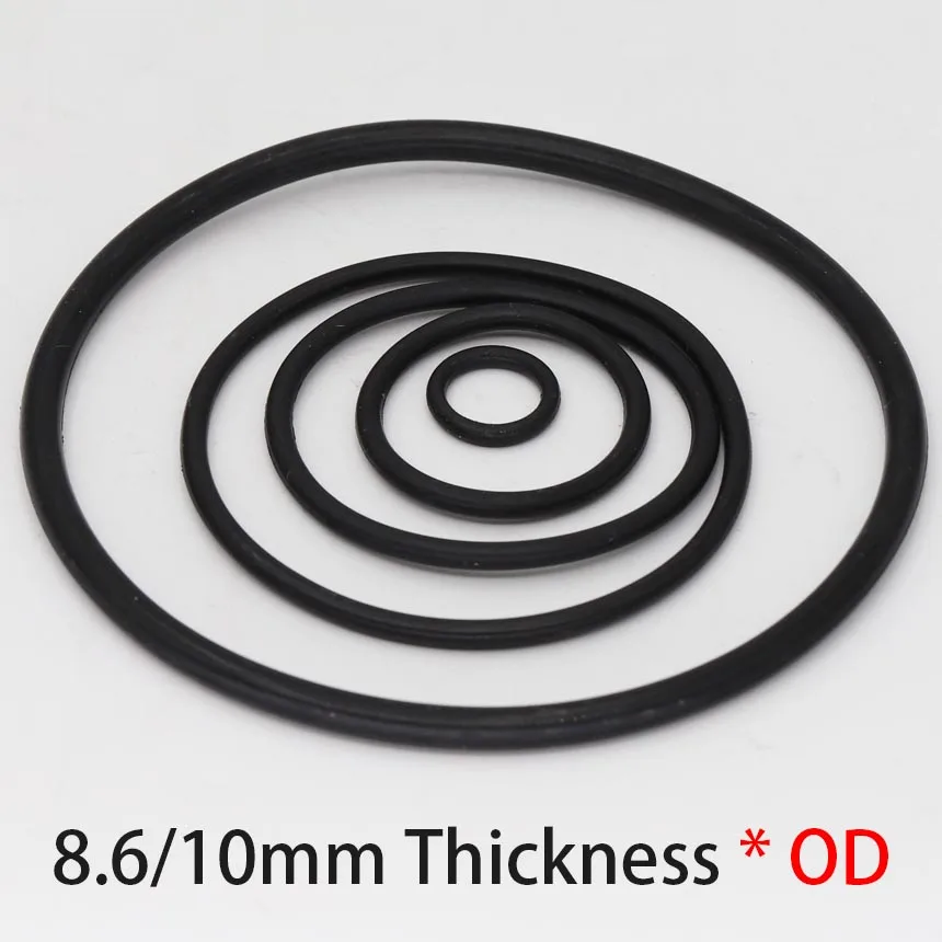 175/180/185/190/195/200/205/210/215/220/225/230/235*8.6mm OD*Thickness Black NBR Oring Rubber Washer Oil Seal Gasket O Ring