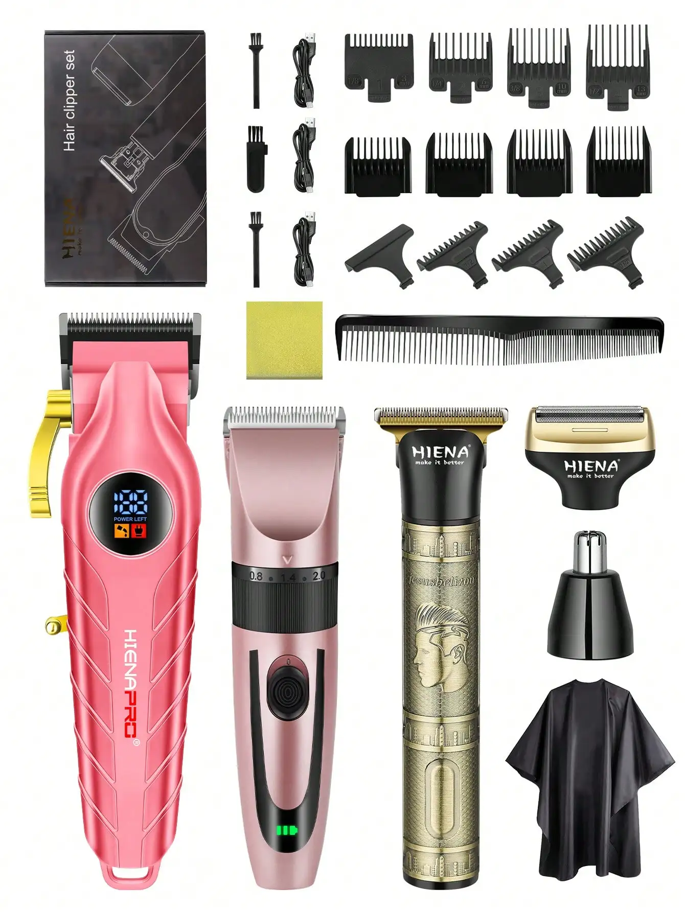 Cordless Hair Clipper, Unisex, With Indicator Light, Model Hi-800, 2 Color Options, Suitable For Home Haircut image 2