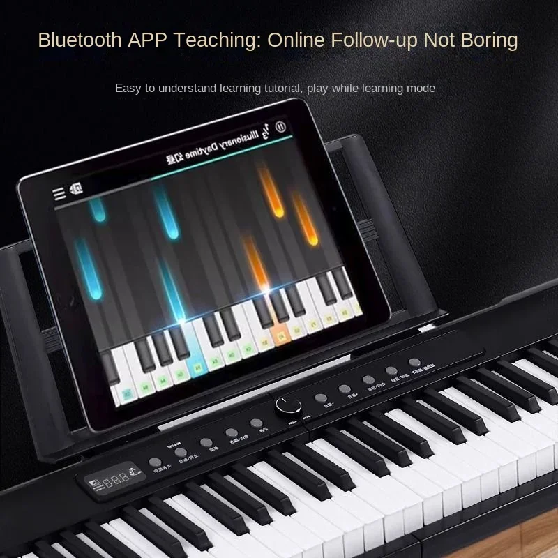 88 Key Keyboard Light Orchestrated BY Portable Home Electric Piano Child Adult Starter Electric Profession Musical Instrument