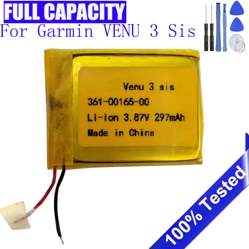 

Новая производственная батарея 361-00165-00 Аккумулятор для умных часов Garmin VENU 3 Sis