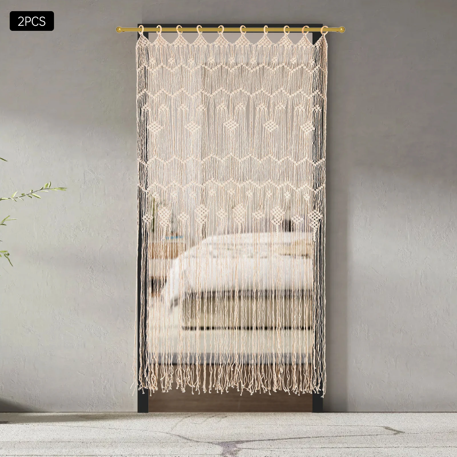 

Macrame Curtains Tassel Macromay Panel Wedding Arch Doorway