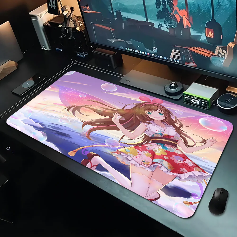 

K-Kizuna AI Singer Fashion Gaming Player desk laptop Rubber Mouse Mat Size for CSGO Game Player Desktop PC Computer Laptop