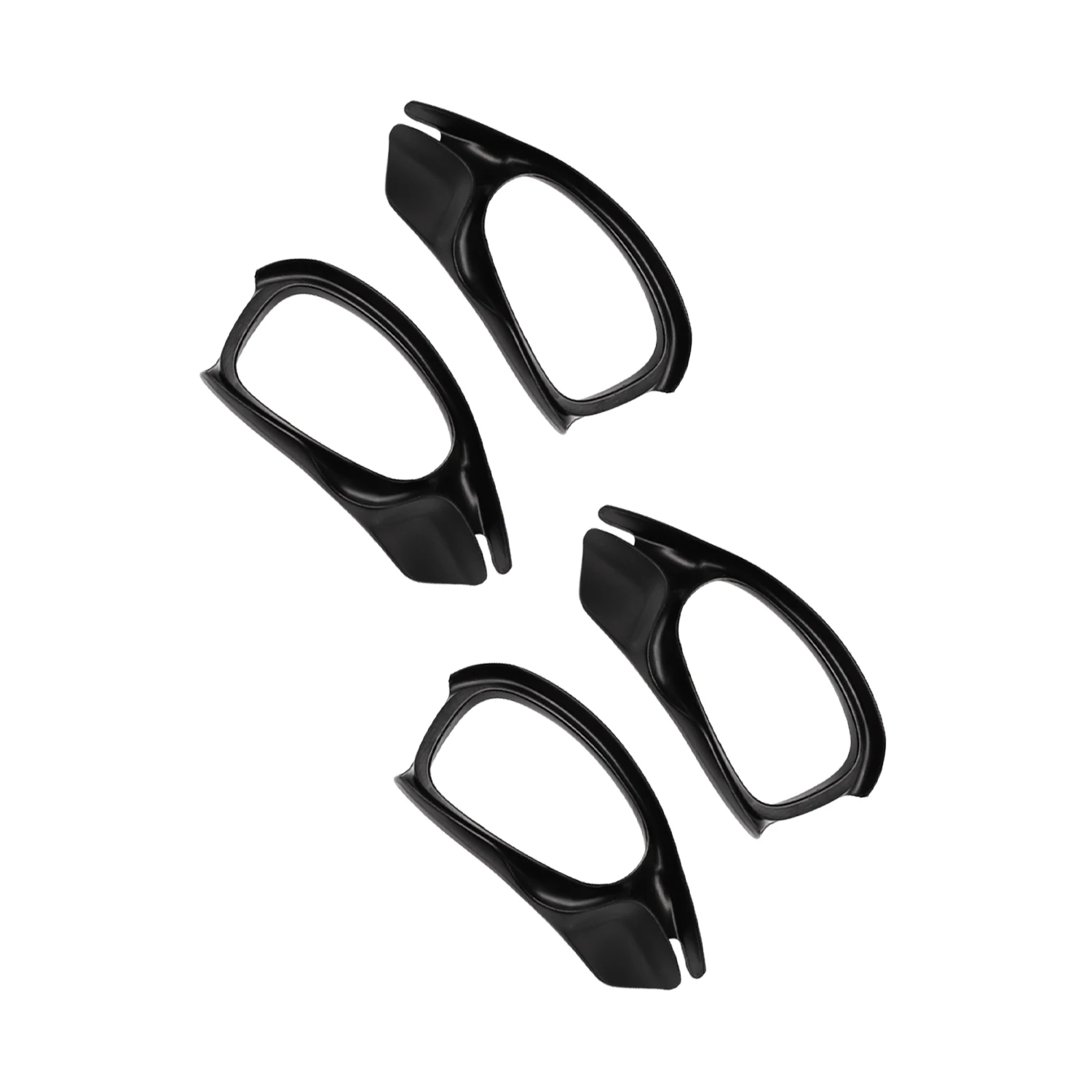 Black Side Shield Blinders Replacement for Oakley Juliet X Metal Sunglasses - Perfect Fit