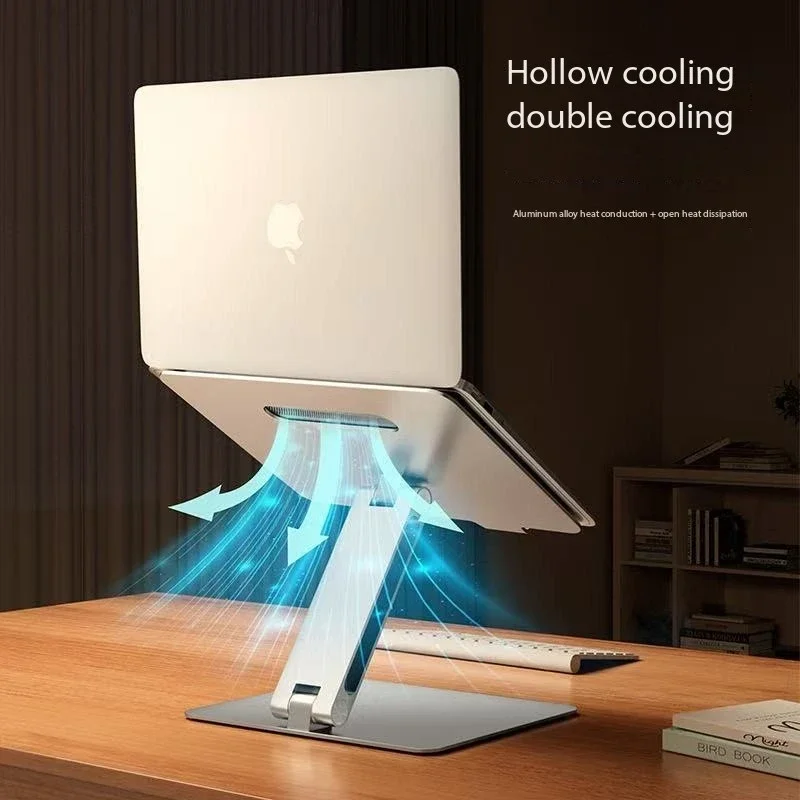 調整可能なラップトップスタンド,デスクトップ作業用の金属ホルダー,すべてのMacbook,コンピューター,ノートブックに適しており,高品質