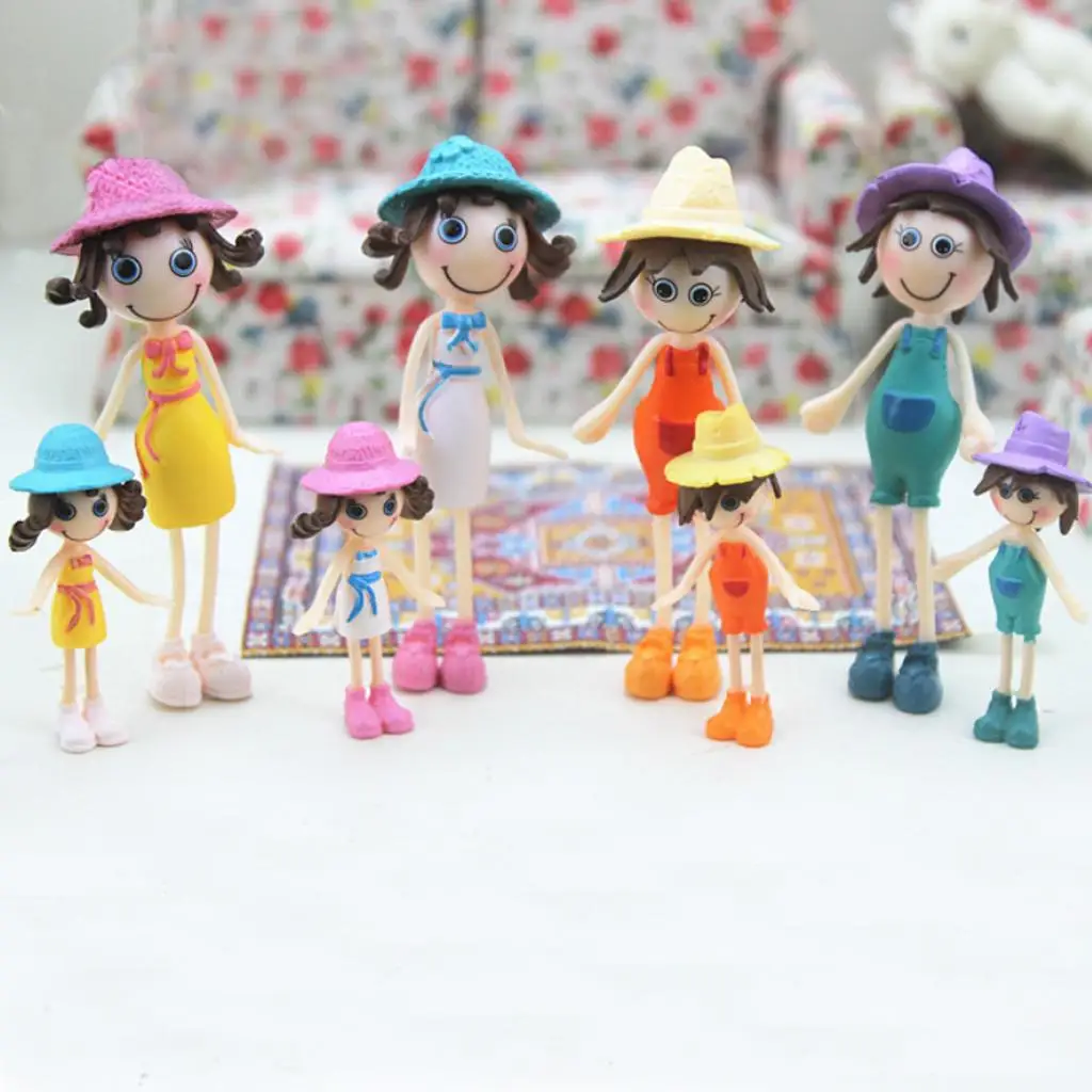 1/12 Dollhouse Miniature Dolls for Room Life Scenes Accessory,Pretend Play Toy for Kids