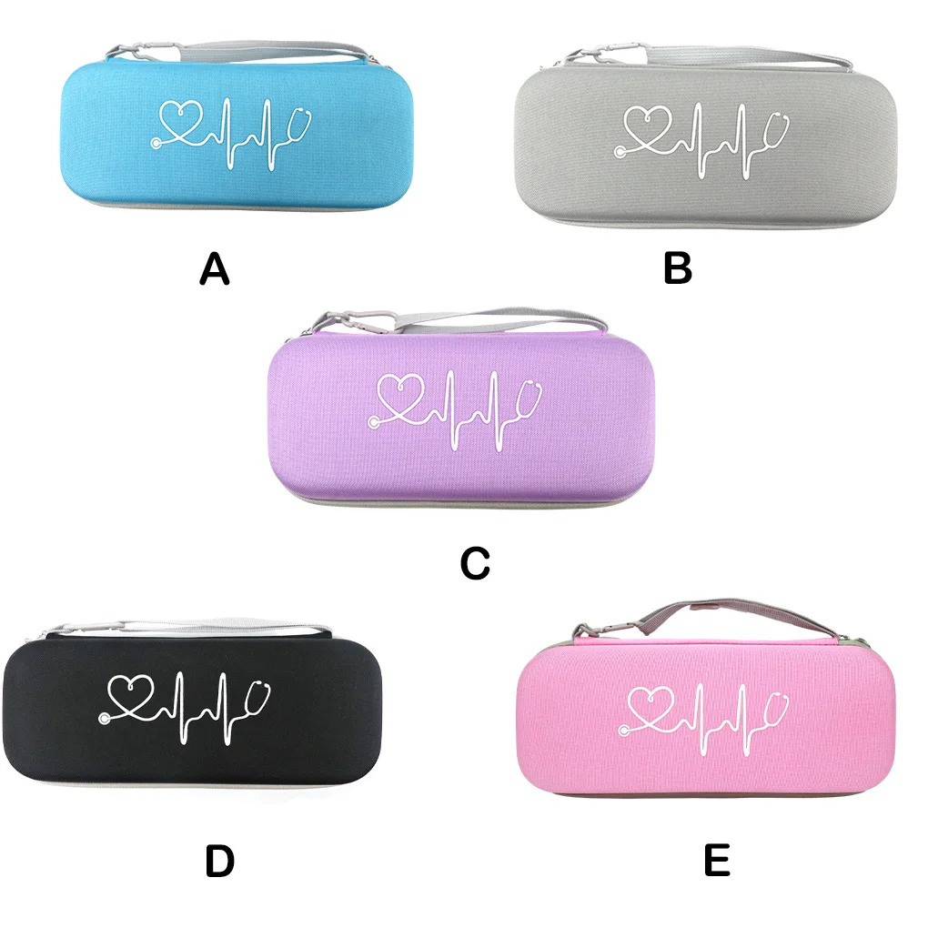 Stethoscope Case EVA Waterproof Moistureproof Rectangular Replacement Solid Color Scratchproof Tweezer Storage Bag Light