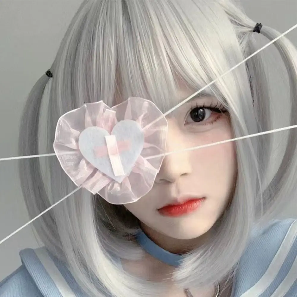 DIY Eye Props Cute Adjustable Lolita Blindfold Cosplays Single Eye Eyeshade Girls