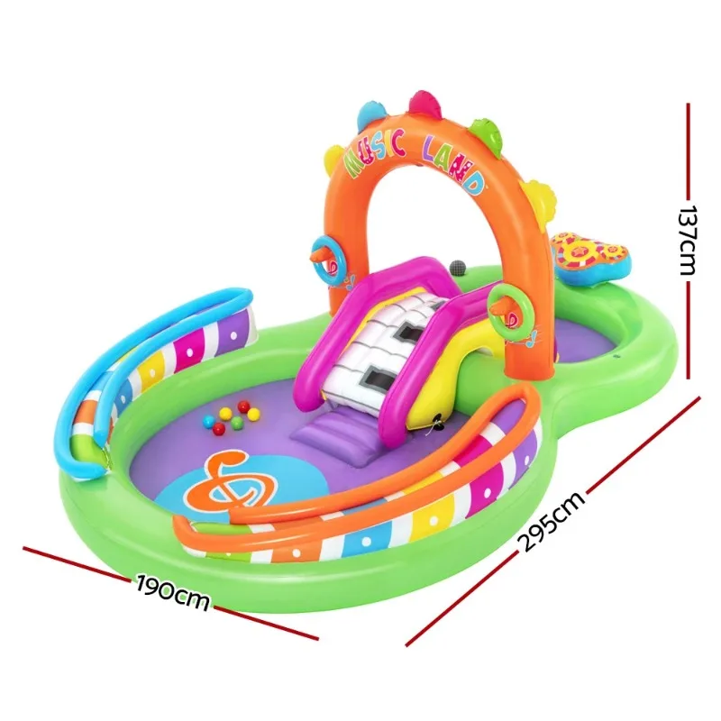 New Music Island Water Park, Children's Water Pool, Family Inflatable Swimming Pool
