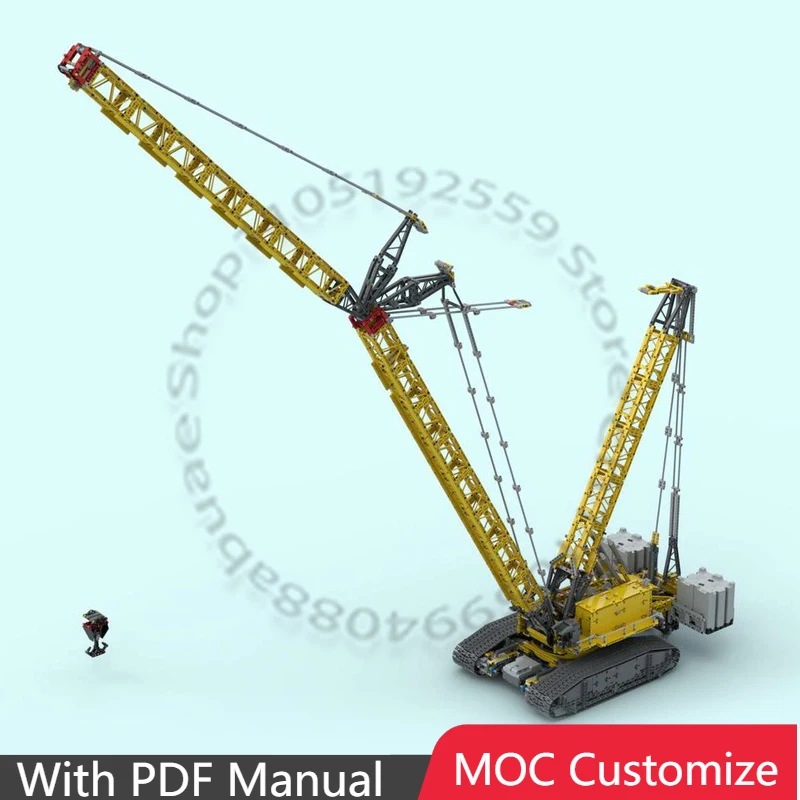 

3902 PCS Speedy Sports Car Liebherr LR 13000 SDWB configuration (2x42146) MOC Customize Modular Building DIY Festival Toy Gift