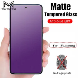 For Samsung Galaxy S25 S24 FE S23 S22 S21 S20 Plus Note 20 Matte Anti Blue Light Ray Tempered Glass Screen Protector