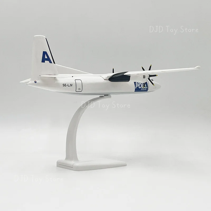 1:100 Aircraft Model Fokker 50 Miniature Replica Collectible