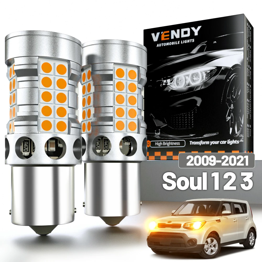 

2 шт. светодиодные указатели поворота для Kia Soul 1 2 3 2009-2021, поворотные фонари 2010 2012 2013 2014 2015 2017 2018 2019, аксессуары Canbus