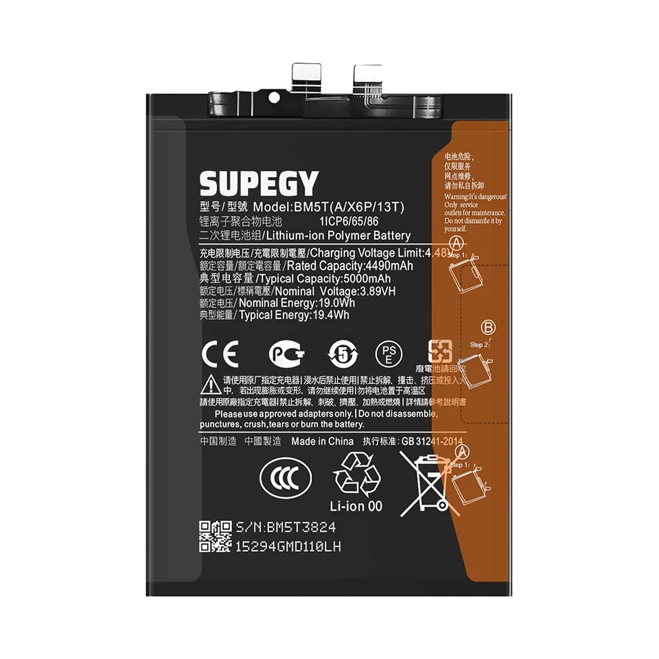 Batería 100% nueva BM5T para Xiaomi 13T/Poco X6 Pro 5G + herramientas gratis 4