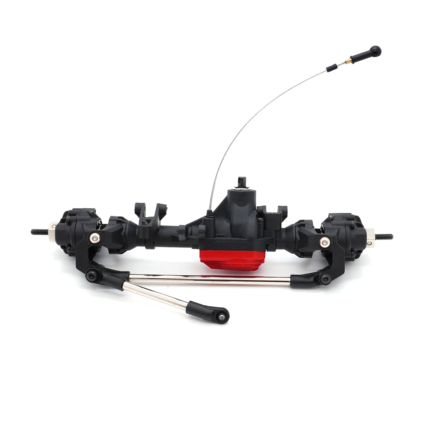 1:10 トラクサス TRX-4 RCカー フロントおよびリアストレートポータルアクスル、RCクローラークライミングカー用デファレンシャルロック付きアップグレードパーツ