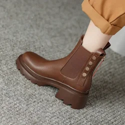 Autumn Booties Leather Woman Short Shoes New In Hot Comfortable and Elegant Ankle Boots for Women Pu Goth Fashion 2025 On Offer
