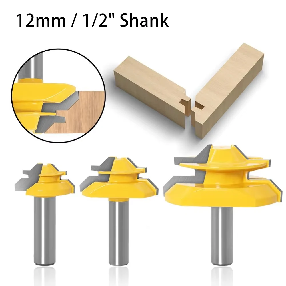 45 Degree Lock Miter Joint Router Bit 12mm 1/2