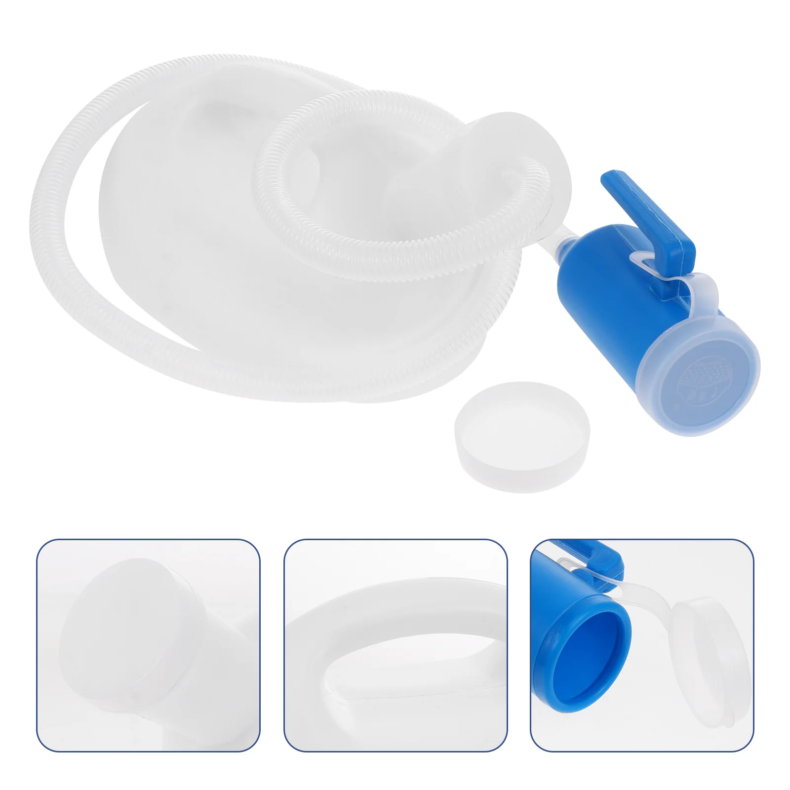 Portable Urinals Men Spill Proof 2000Ml Urine Bottles Long Tube Urinals Men Urine Jug Pipe Lid Pee Bottles