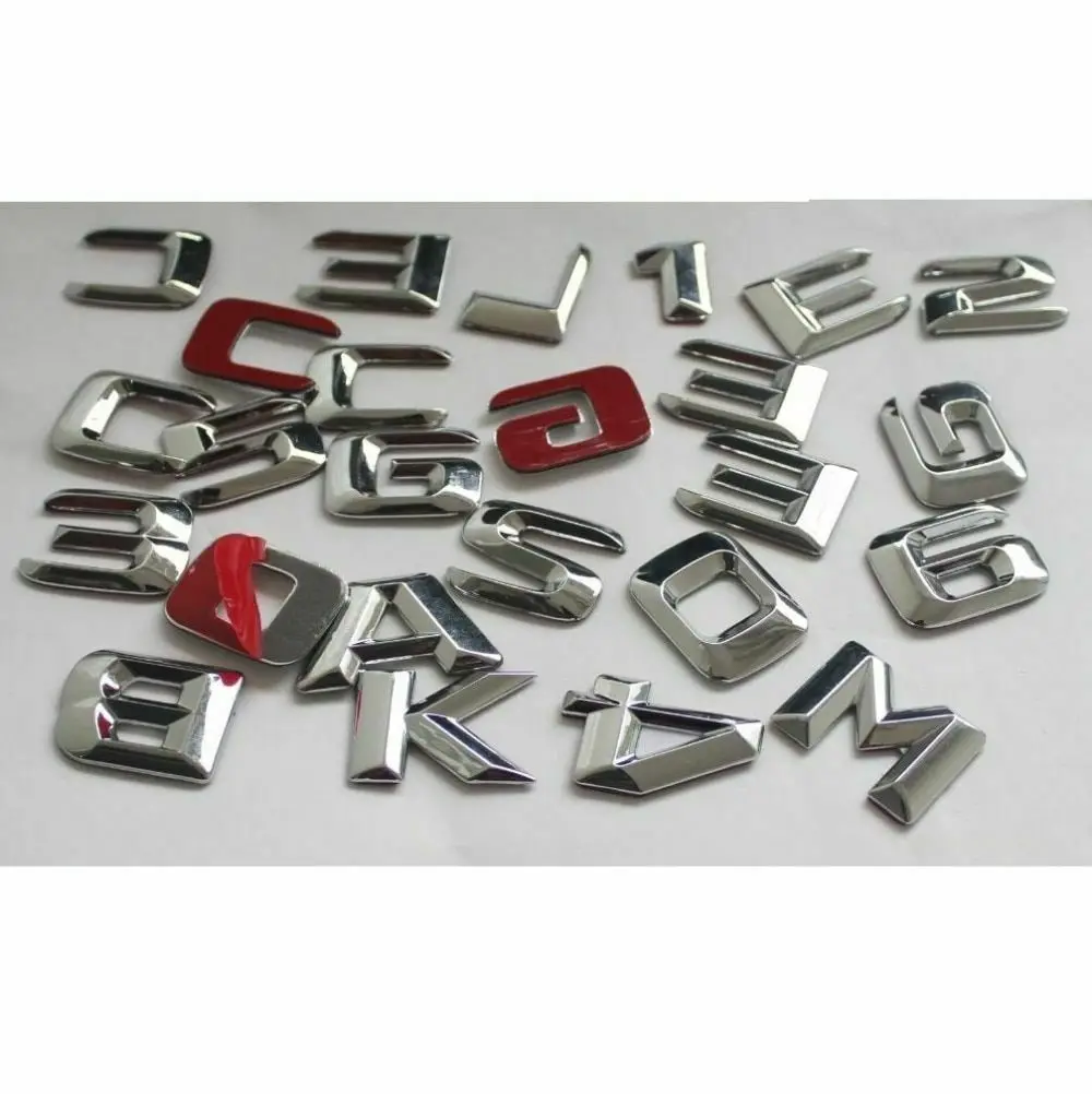 4matic CDI Chrome Plated Letter Logo Suitable for Mercedes Benz A B C GLK CLA-Class C63 C43 C55 C180 C200 c220 C300 c320 C350