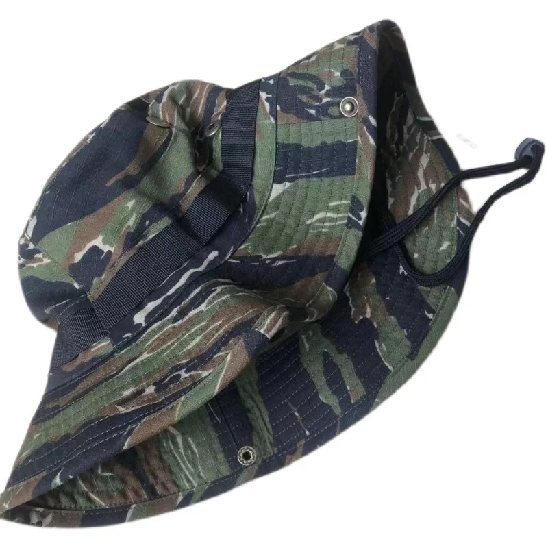 

Domestic Benny Hat Round Edge Hat Vietnam War SOG Style Jungle Camo Sunscreen Outdoor Fishing Sunshade Hat