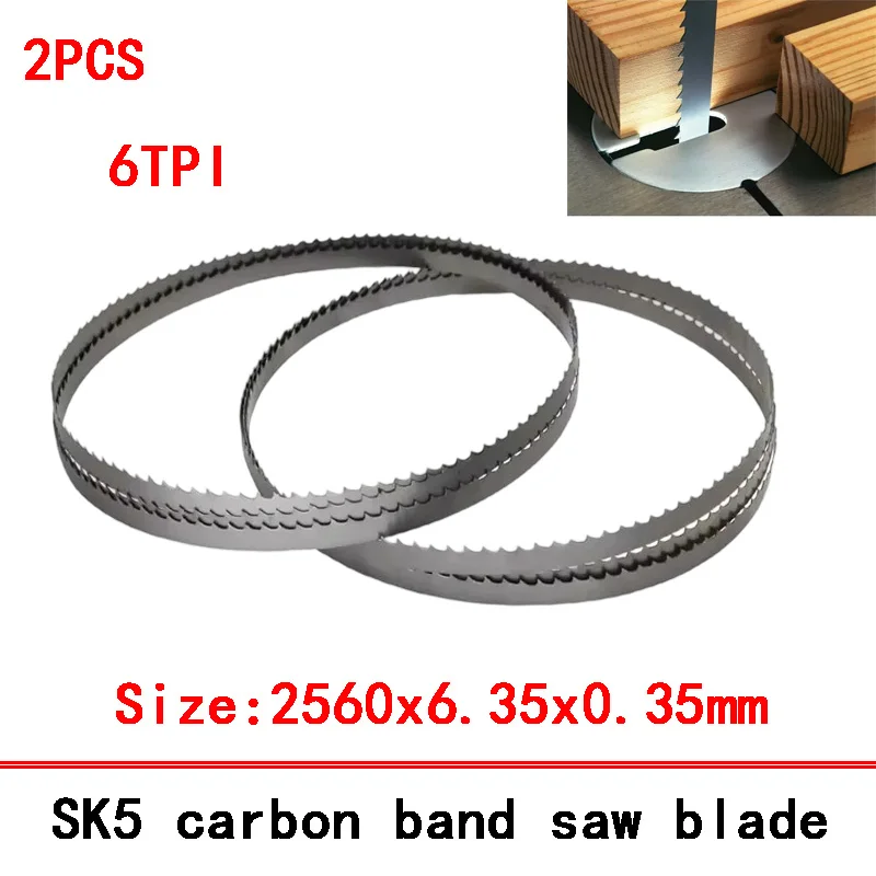 

Dekoly Wood Band Saw Blade 2560mm X 6.35mm X0.35mm 6TPI For Woodworking W730 Bandsaw Blades Woodcutting Plastic
