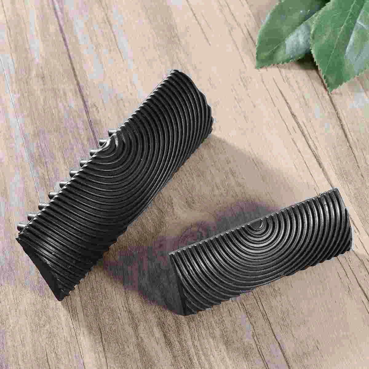 2 PCS Large and Small Wood Grain Graining Pattern Rubber Painting Tool DIY Wall Paint Decorative Tools for Home Decoration