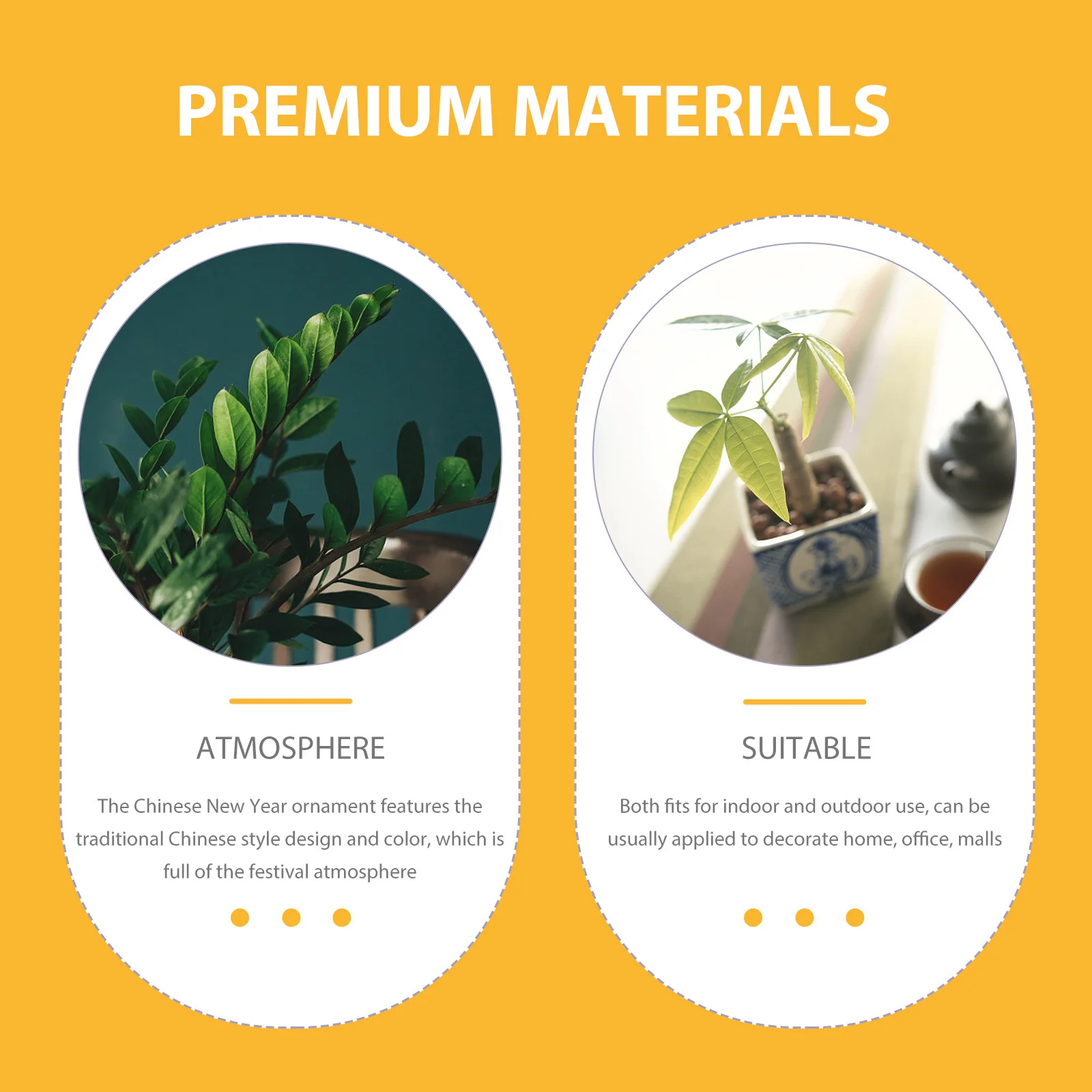 

10Pcs Chinese Style Prosperity Tree Hanging Pendants Wear-Resistant Polyester Plastic New Year Decoration Indoor Outdoor Spring