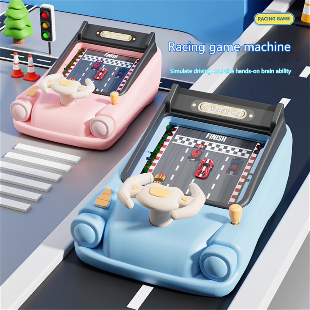 Children's car adventure children's steering wheel simulation driving puzzle electric desktop dodge game console gift