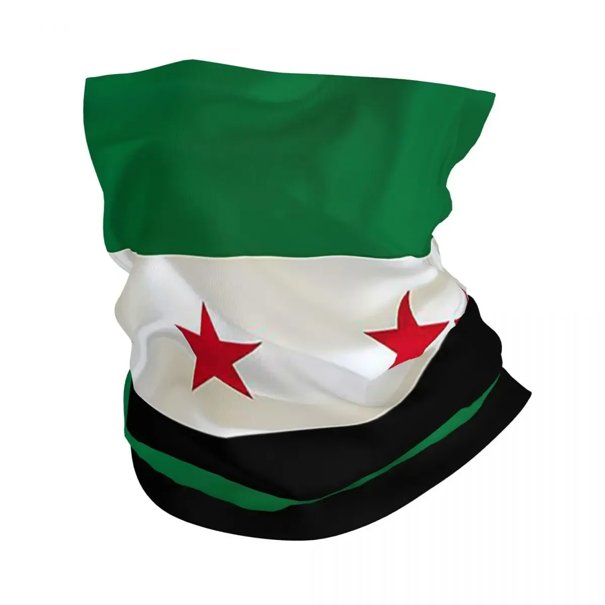 Syria Independence Flag Bandana Neck Cover Printed Wrap Mask Scarf Multi-use Headwear Cycling For Men Women Adult Breathable