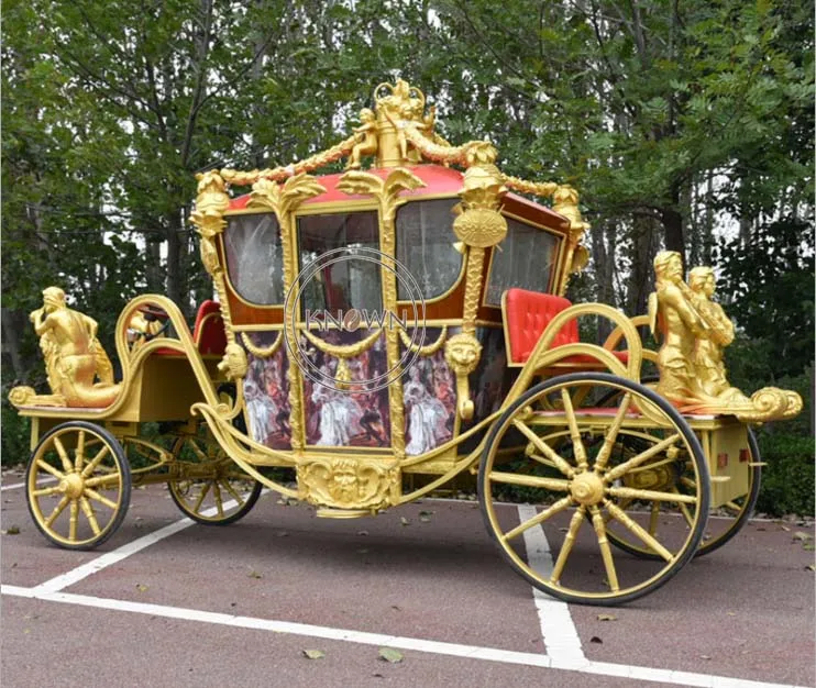 Horse Wagon Royal Sculpture Charriot, Attraction Sightseeing, Or, Exposition de documents