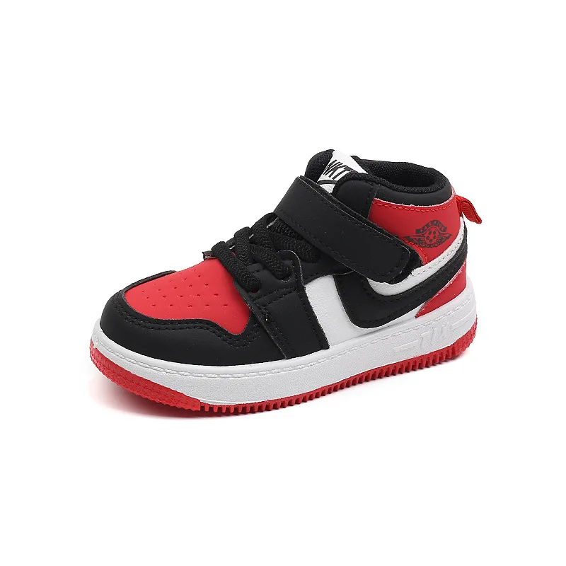 أزياء أطفال أحذية رياضية ربيع الخريف عالية أعلى حذاء كاجوال بفتحات تهوية الفتيات عدم الانزلاق مجلس أحذية الأولاد في الهواء الطلق أحذية كرة السلة #6