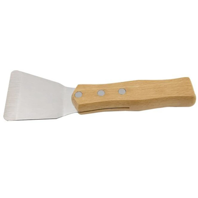 New 1Pcs Ceiling Install Spatula Scoop With Wooden Handle Stretch Ceiling Film Shovel Accessories For Welding Harpoon