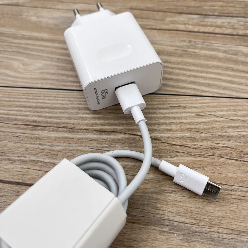 Original Honor 66W EU Supercharge Fast Charger Wall Power Adapter 1M 6A Type C Cable For Honor 60 70 80 90 100 Pro Magic 5 6 7 - náhled 5