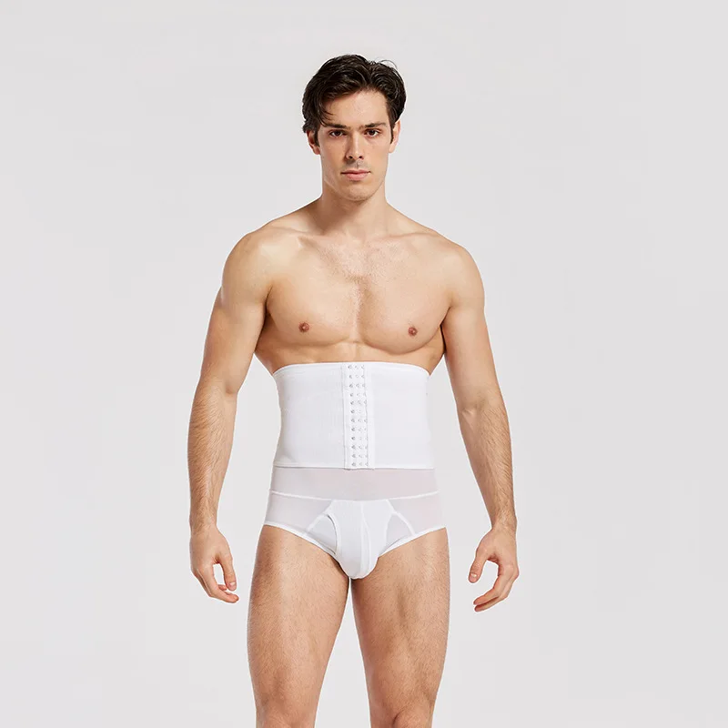 Heavywood Men‘s Body Shaper Abdomen Reducer Slimming Shorts Waist Trainer Fat Burning Pants Male Shapewear Fitness Leggings
