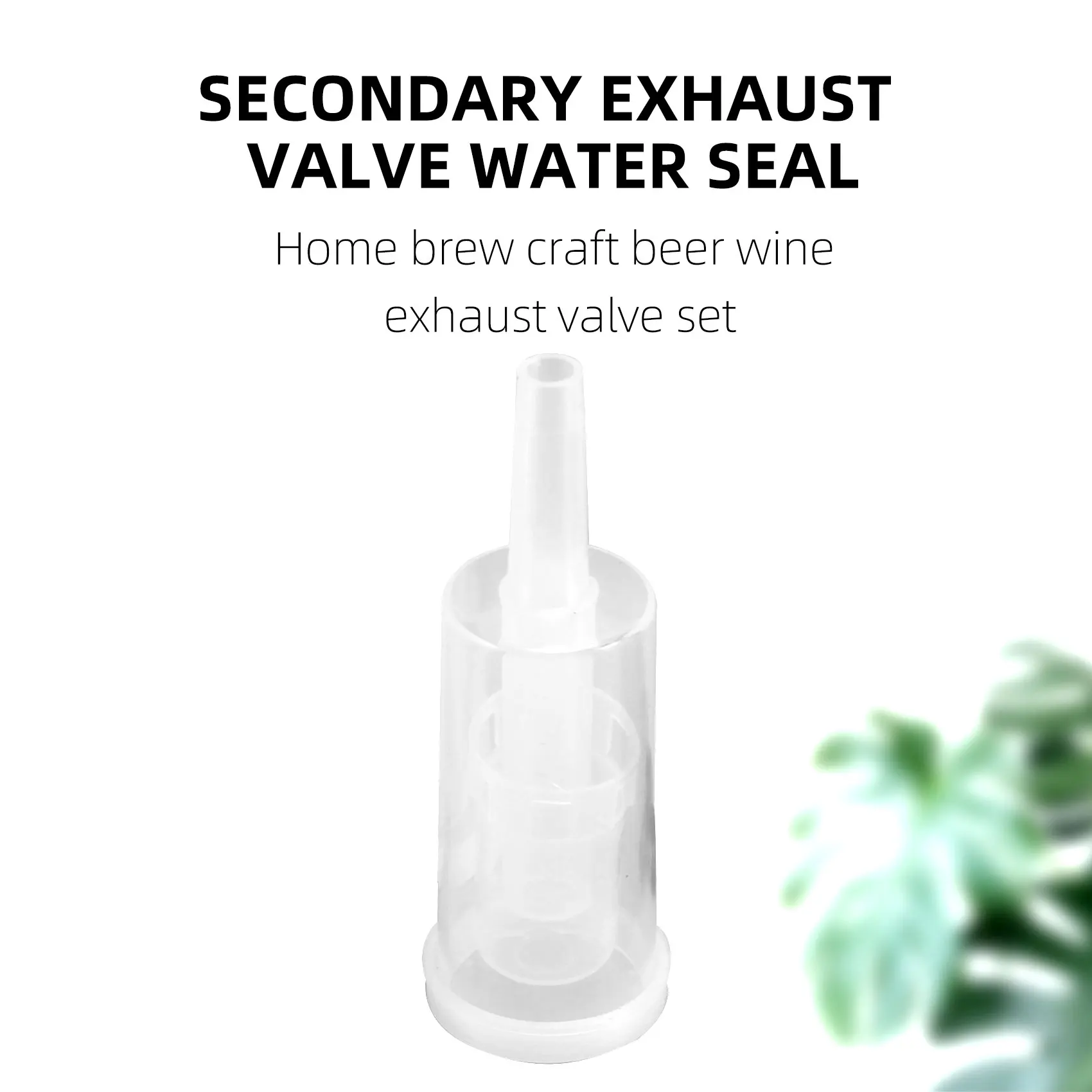 مجموعة غرفة الضغط للتخمير، 20 قطعة من الحلقات السيليكونية و6 قطع غرفة الضغط البلاستيكية للحفاظ على وتخمير وصنع النبيذ والفير