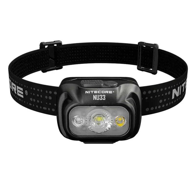 NITECORE-faro delantero Original NU33, luz LED blanca primaria de 700 lúmenes, USB-C recargable, batería integrada de 2000mAh para carrera nocturna