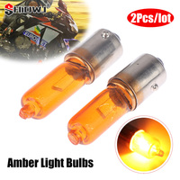2Pcs Amber Light Bulbs Universal 12v 21w Auto Car Motorcycle Motorbike Scooter Mini Miniature Indicator