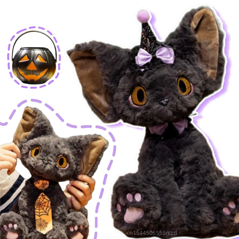 

Веселая плюшевая игрушка в стиле Хэллоуин, 30 см, Кот-демон, подушка для куклы, тыква, фонарь, ведьма, кошка-демон, плюшевая игрушка, праздничный декор, подарок для девочек и мальчиков